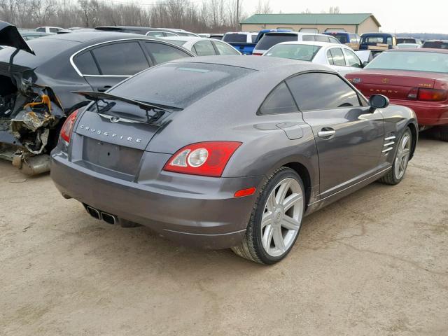 1C3AN69L85X048807 - 2005 CHRYSLER CROSSFIRE CHARCOAL photo 4