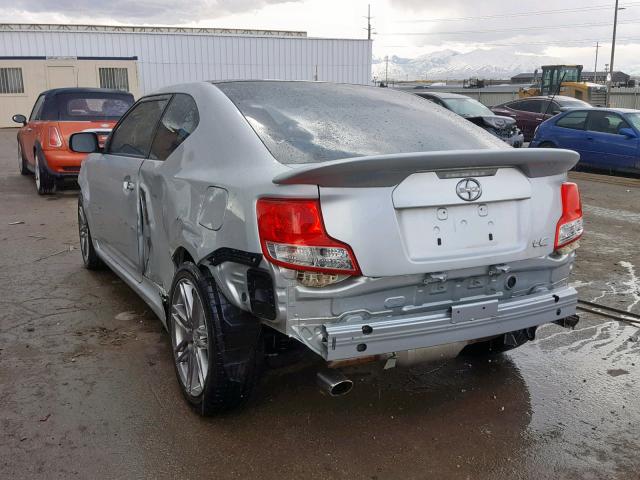 JTKJF5C73B3020410 - 2011 TOYOTA SCION TC ვერცხლისფერი ფოტო 3