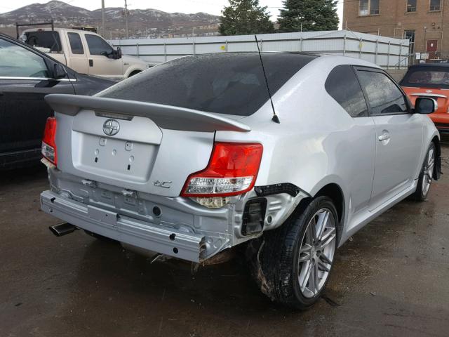 JTKJF5C73B3020410 - 2011 TOYOTA SCION TC ვერცხლისფერი ფოტო 4