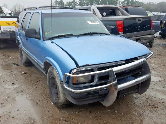 1GNCS13W2T2307604 - 1996 CHEVROLET BLAZER BLUE photo 1