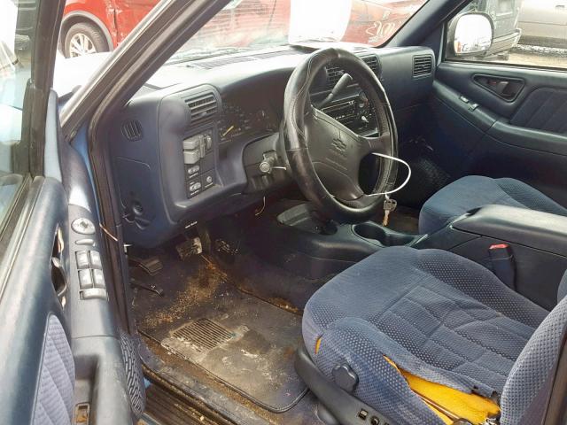 1GNCS13W2T2307604 - 1996 CHEVROLET BLAZER BLUE photo 9