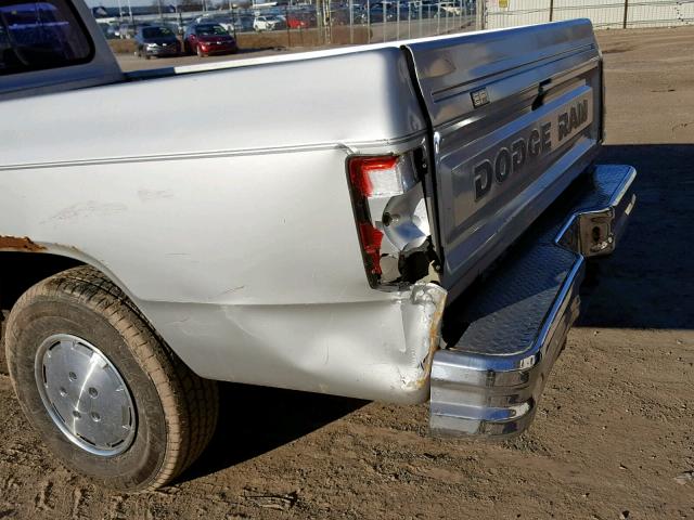 1B7GE06Y1LS615937 - 1990 DODGE D-SERIES D SILVER photo 10