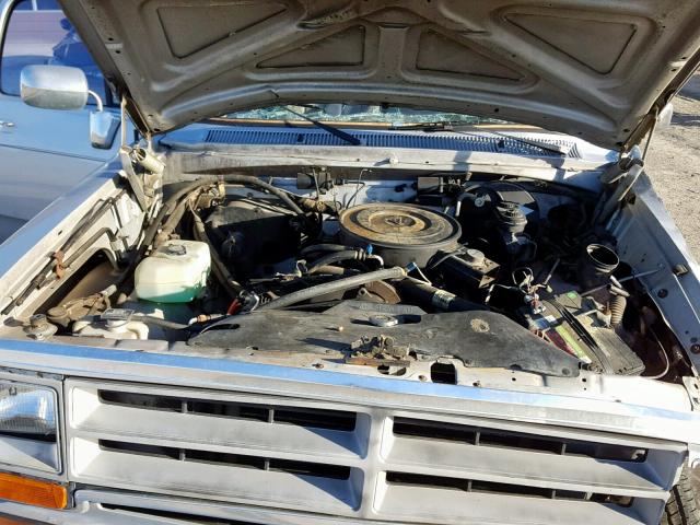 1B7GE06Y1LS615937 - 1990 DODGE D-SERIES D SILVER photo 7