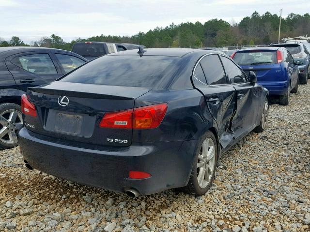 JTHBK262382063308 - 2008 LEXUS IS 250 BLACK photo 4