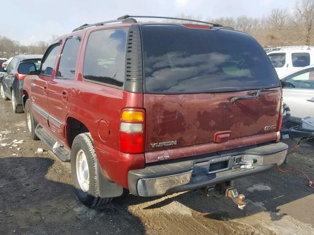 1GKEK13Z53J277424 - 2003 GMC YUKON RED photo 3