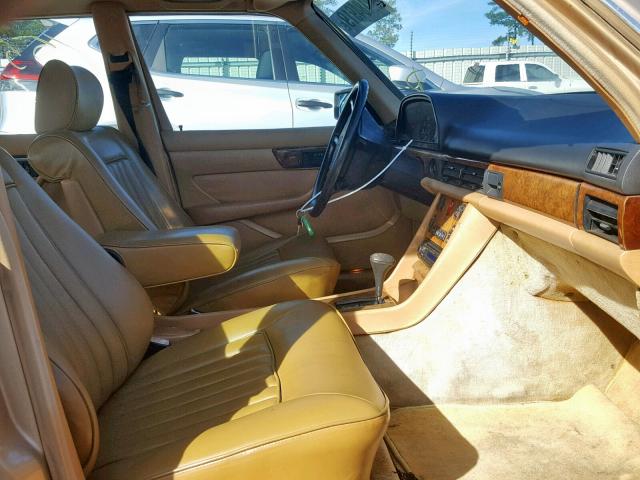 WDB1260371A205767 - 1986 MERCEDES-BENZ 500 GOLD photo 5