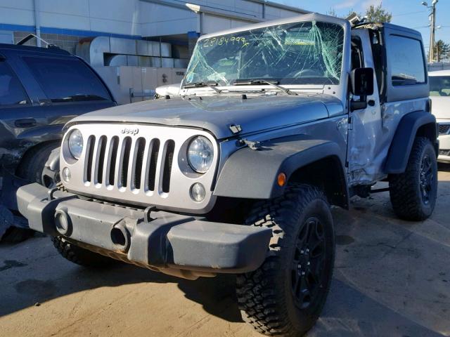 1C4AJWAG4EL148285 - 2014 JEEP WRANGLER S SILVER photo 2