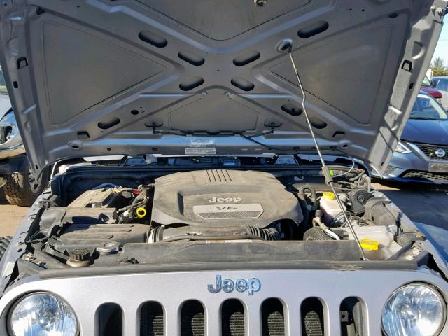 1C4AJWAG4EL148285 - 2014 JEEP WRANGLER S SILVER photo 7