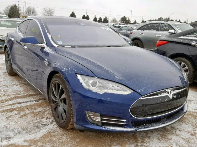 5YJSA1E20GF124352 - 2016 TESLA MODEL S Կապույտ լուսանկար 1