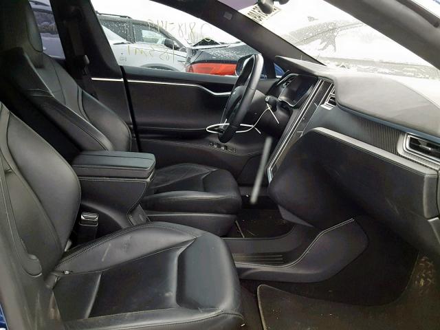 5YJSA1E20GF124352 - 2016 TESLA MODEL S Կապույտ լուսանկար 5
