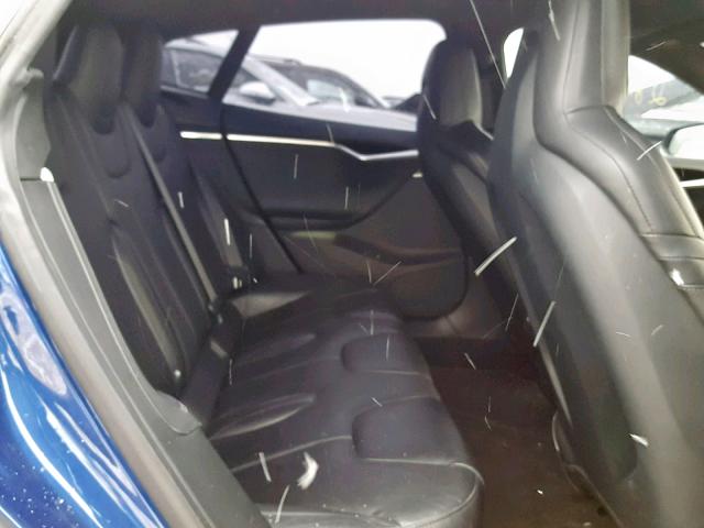 5YJSA1E20GF124352 - 2016 TESLA MODEL S Կապույտ լուսանկար 6