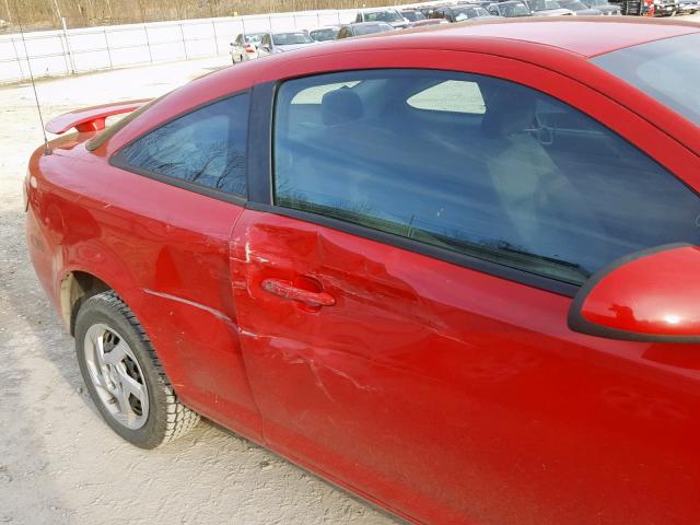 1G2AL15F977122456 - 2007 PONTIAC G5 RED photo 9