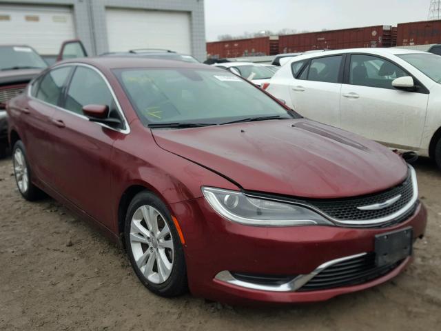 1C3CCCAB9FN624790 - 2015 CHRYSLER 200 LIMITE MAROON photo 1