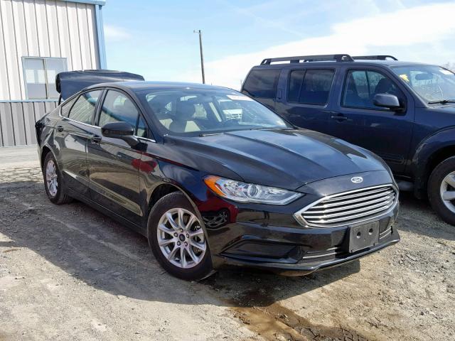 3FA6P0G74JR165467 - 2018 FORD FUSION S BLACK photo 1