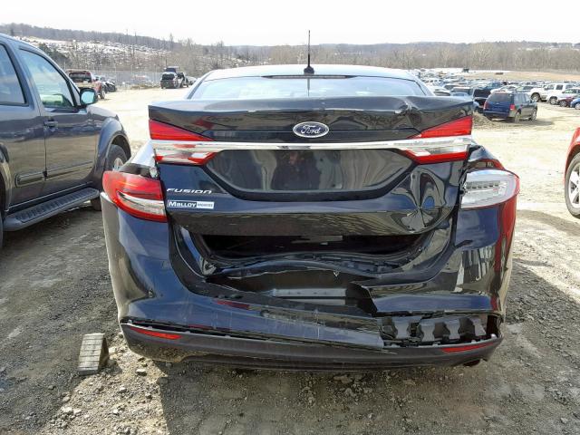 3FA6P0G74JR165467 - 2018 FORD FUSION S BLACK photo 9