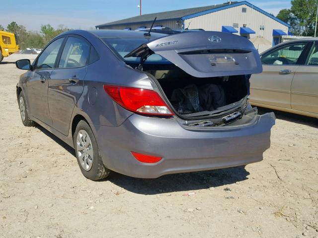 KMHCT4AE7HU328554 - 2017 HYUNDAI ACCENT SE SILVER photo 3