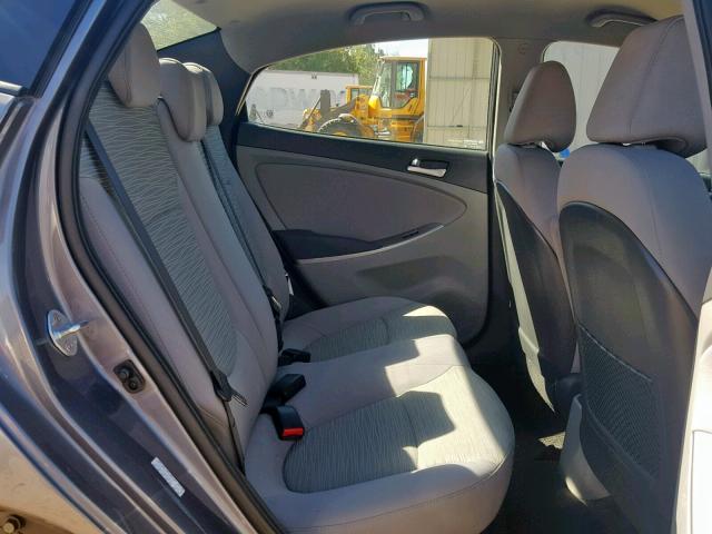 KMHCT4AE7HU328554 - 2017 HYUNDAI ACCENT SE SILVER photo 6