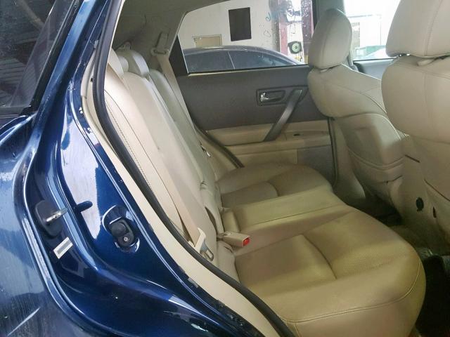 JNRAS08W68X205087 - 2008 INFINITI FX35 BLUE photo 6