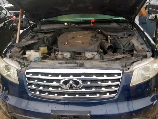 JNRAS08W68X205087 - 2008 INFINITI FX35 BLUE photo 7