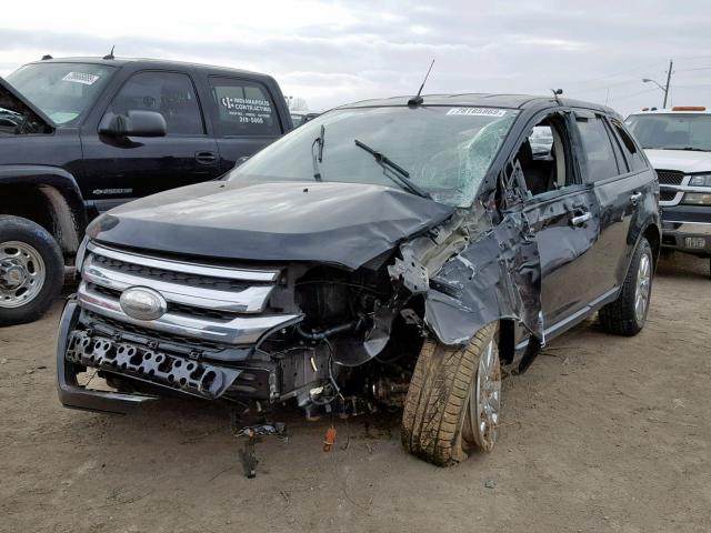 2FMDK3JC1BBB50962 - 2011 FORD EDGE SEL BLACK photo 2