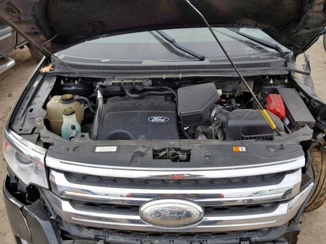 2FMDK3JC1BBB50962 - 2011 FORD EDGE SEL BLACK photo 7