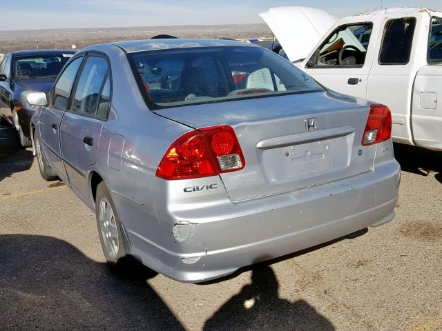 2HGES15144H602362 - 2004 HONDA CIVIC DX SILVER photo 3