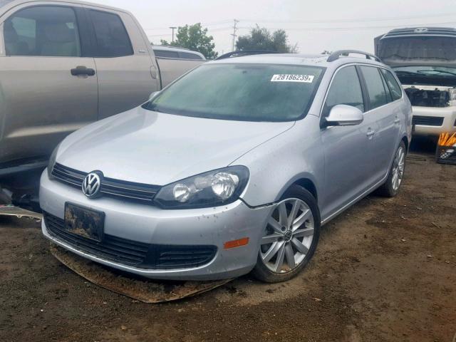 3VWPL7AJ8EM619615 - 2014 VOLKSWAGEN JETTA TDI SILVER photo 2