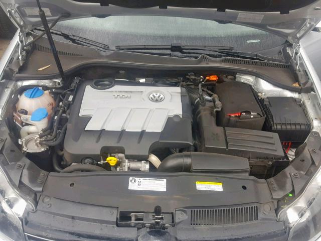 3VWPL7AJ8EM619615 - 2014 VOLKSWAGEN JETTA TDI SILVER photo 7