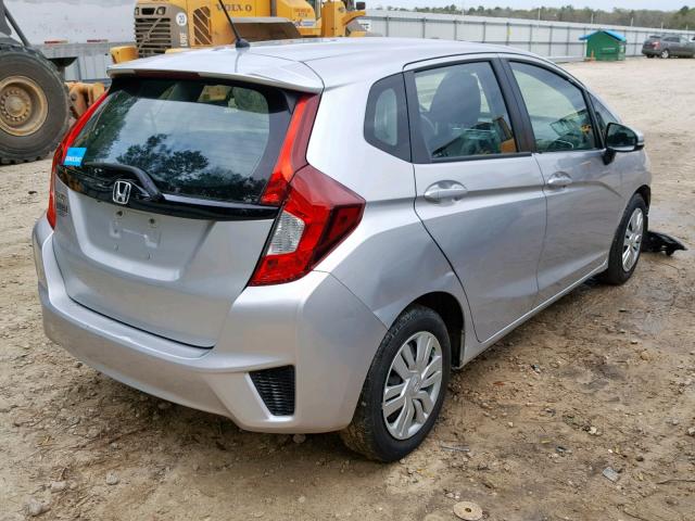 3HGGK5H57FM717170 - 2015 HONDA FIT LX SILVER photo 4