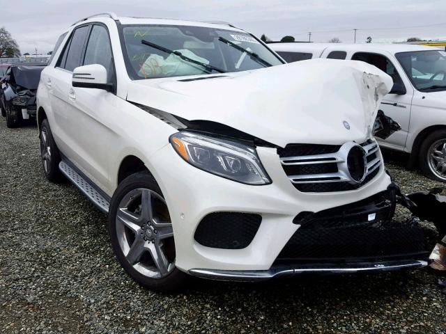 4JGDA5GB6GA663365 - 2016 MERCEDES-BENZ GLE 400 4M WHITE photo 1