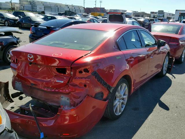 JM1GJ1T66E1136829 - 2014 MAZDA 6 TOURING RED photo 4