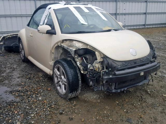 3VWCD31Y15M302681 - 2005 VOLKSWAGEN NEW BEETLE CREAM photo 1