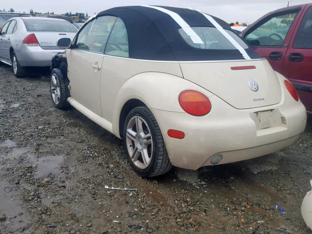 3VWCD31Y15M302681 - 2005 VOLKSWAGEN NEW BEETLE CREAM photo 3