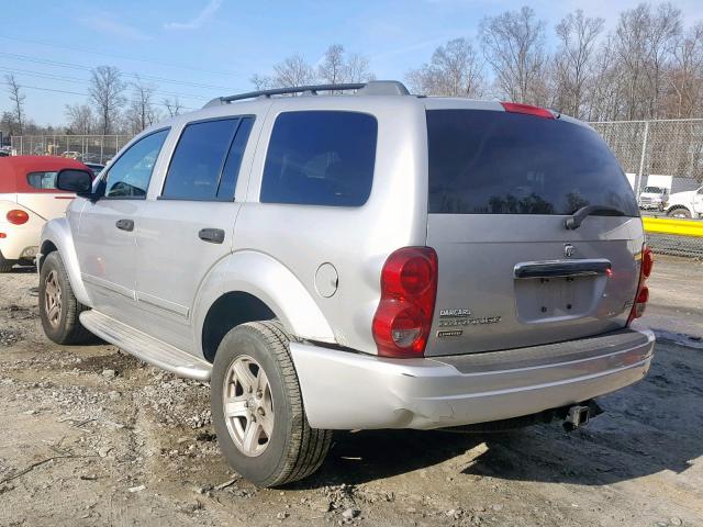 1D8HB58D44F222059 - 2004 DODGE DURANGO LI SILVER photo 3