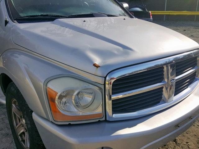 1D8HB58D44F222059 - 2004 DODGE DURANGO LI SILVER photo 9