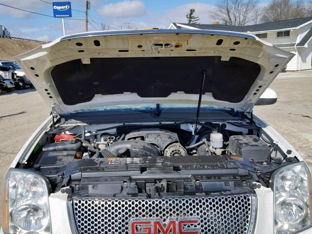 1GKS2EEF1DR265190 - 2013 GMC YUKON DENA WHITE photo 7