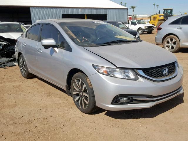 19XFB2F98EE076554 - 2014 HONDA CIVIC EXL SILVER photo 1