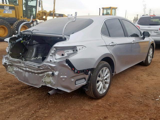 4T1B11HK0KU710024 - 2019 TOYOTA CAMRY L SILVER photo 4