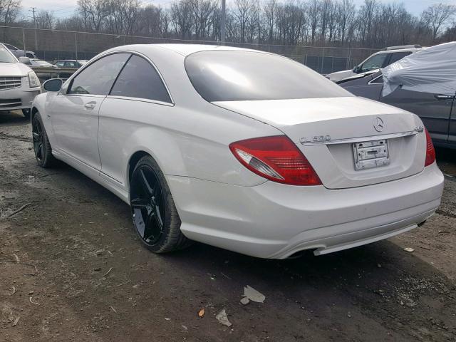 WDDEJ71X47A001329 - 2007 MERCEDES-BENZ CL 550 WHITE photo 3