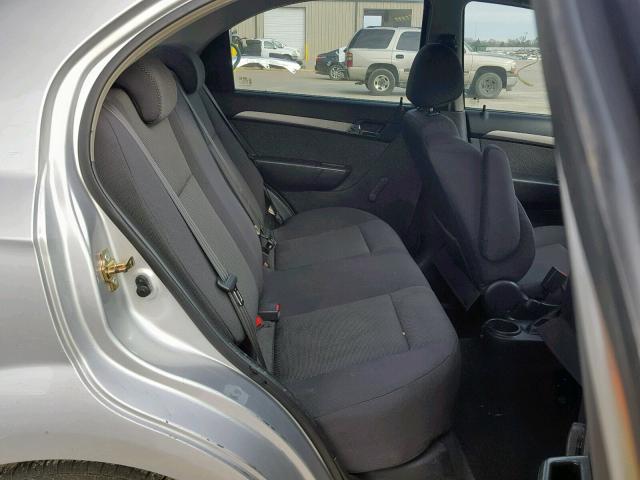 KL1TD56687B105627 - 2007 CHEVROLET AVEO BASE Күміс фото 6