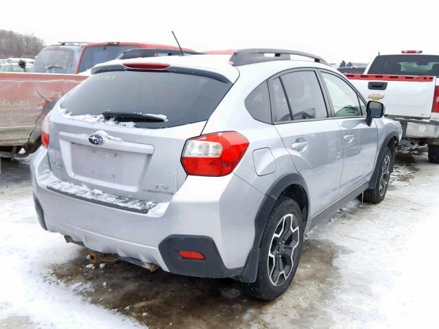 JF2GPAKC8DH859028 - 2013 SUBARU XV CROSSTR SILVER photo 4