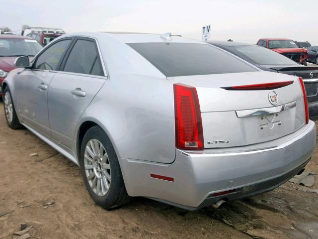 1G6DG5EG8A0125672 - 2010 CADILLAC CTS LUXURY SILVER photo 3