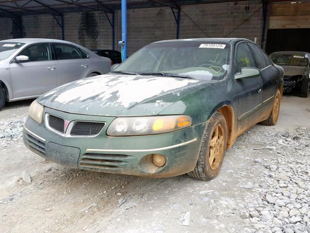 1G2HX54K0Y4211800 - 2000 PONTIAC BONNEVILLE GREEN photo 2