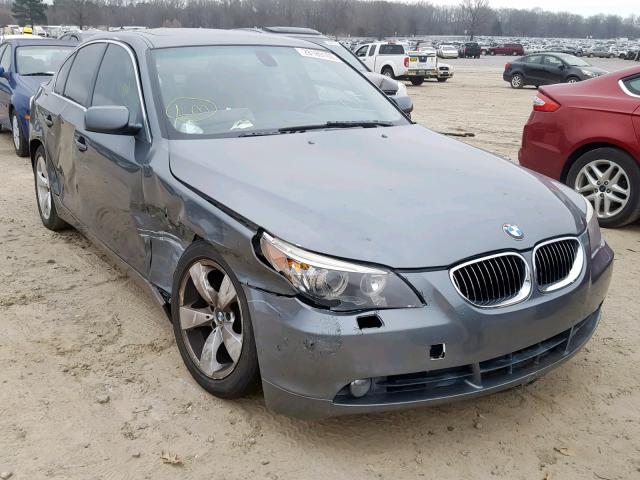 WBANE53577CW64006 - 2007 BMW 525 I GRAY photo 1