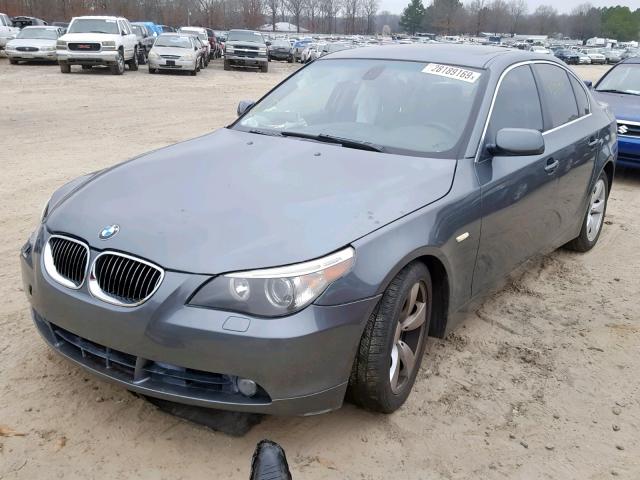 WBANE53577CW64006 - 2007 BMW 525 I GRAY photo 2