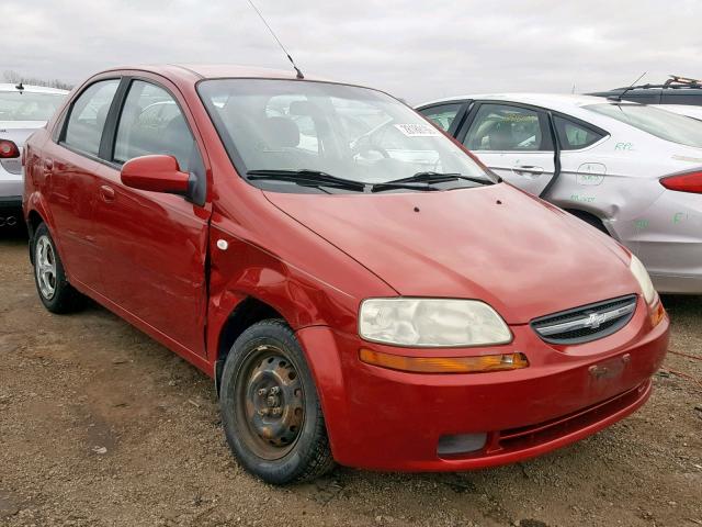 KL1TD56606B638974 - 2006 CHEVROLET AVEO BASE წითელი ფოტო 1
