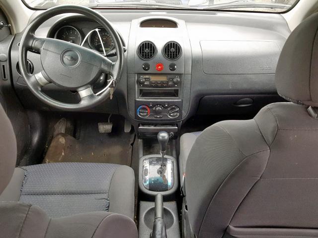 KL1TD56606B638974 - 2006 CHEVROLET AVEO BASE წითელი ფოტო 9