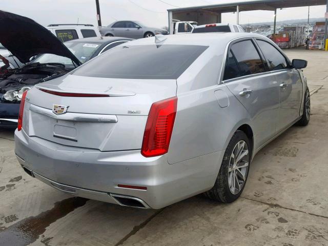 1G6AR5SS7G0194254 - 2016 CADILLAC CTS LUXURY SILVER photo 4