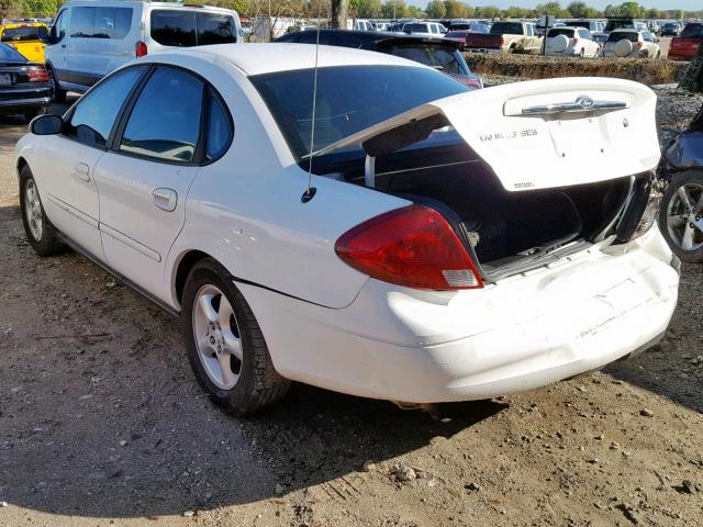 1FAFP55U21A118082 - 2001 FORD TAURUS SES WHITE photo 3