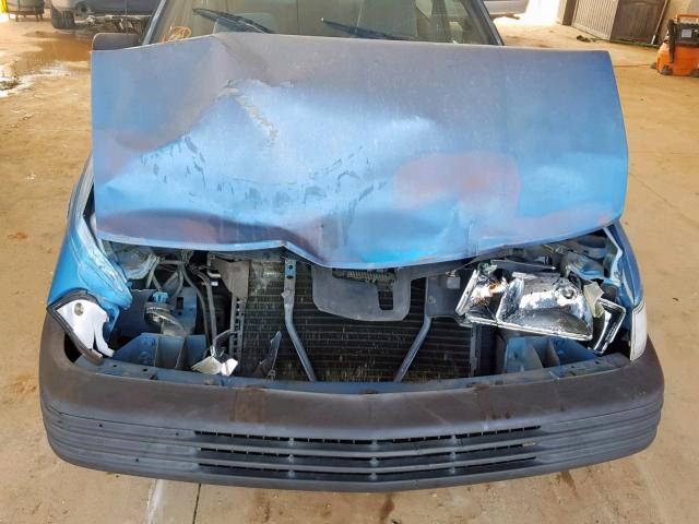 1G1JC14GXM7305293 - 1991 CHEVROLET CAVALIER V BLUE photo 7